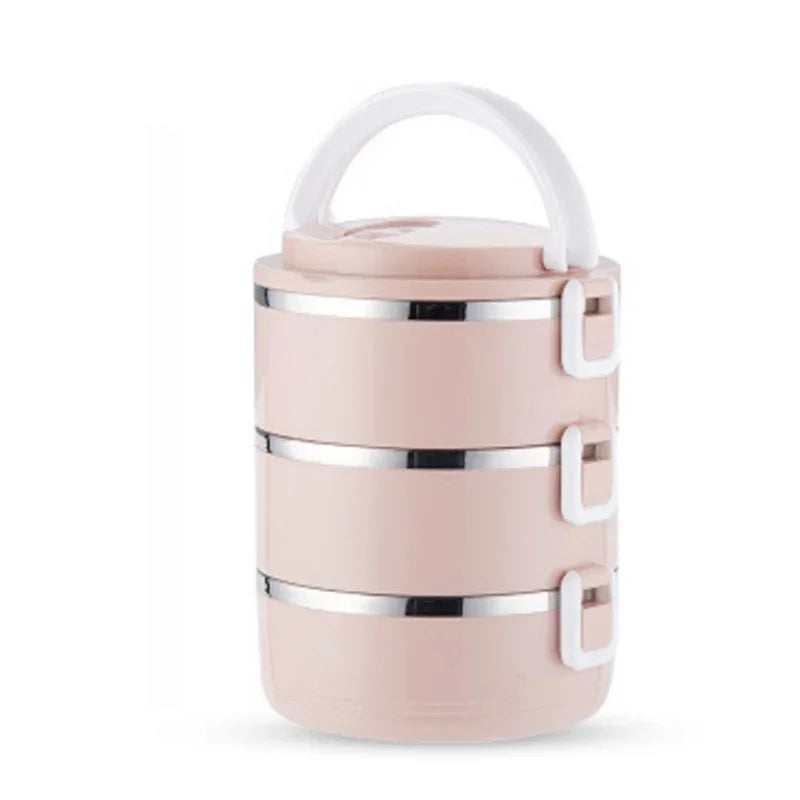 3-Layers Stainless Steel Thermal Lunch Box