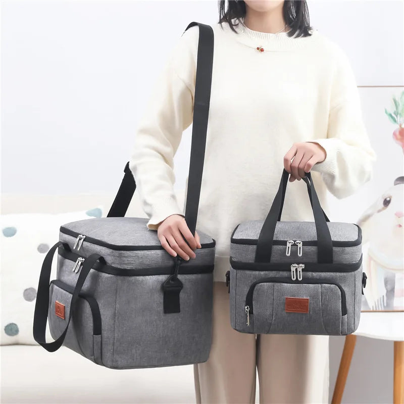Multifunctional Double Layer Lunch Bag