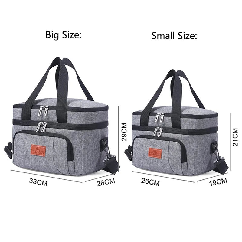 Multifunctional Double Layer Lunch Bag