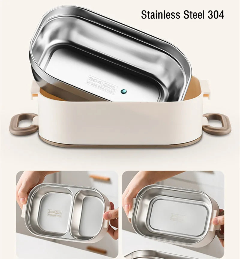 Double Layers Stainless Steel Thermal Lunch Box
