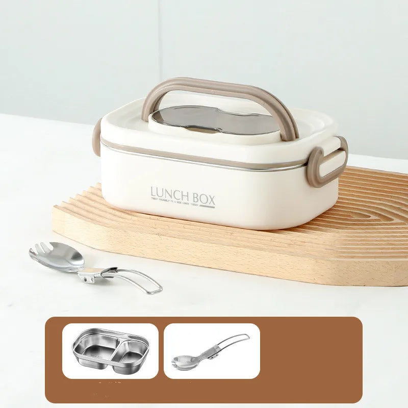 Double Layers Stainless Steel Thermal Lunch Box
