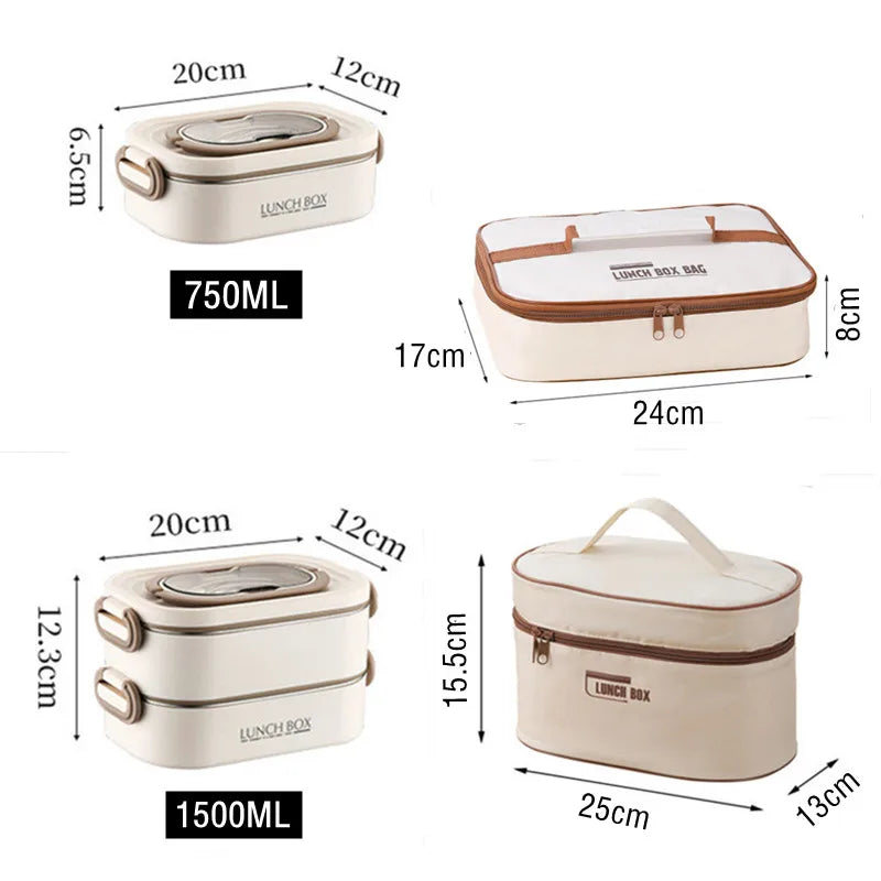 Double Layers Stainless Steel Thermal Lunch Box