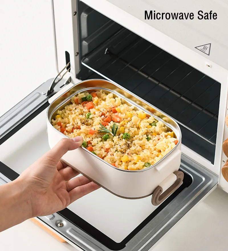 Double Layers Stainless Steel Thermal Lunch Box