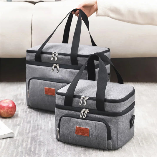 Multifunctional Double Layer Lunch Bag