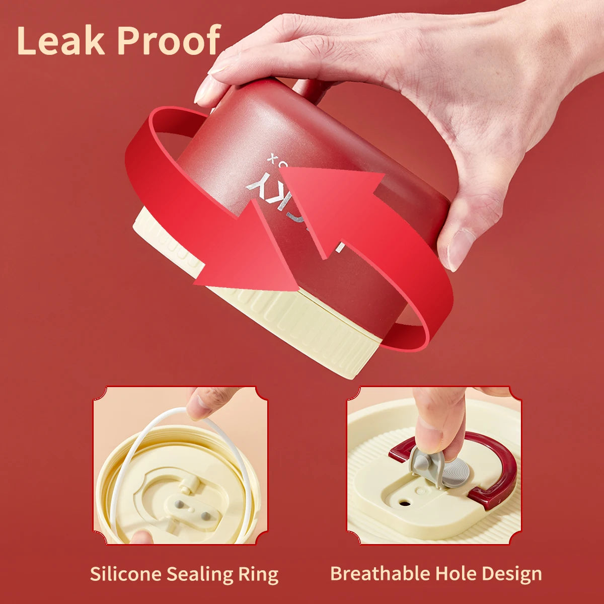 Portable Insulated Stainless Steel  Lunch Box
